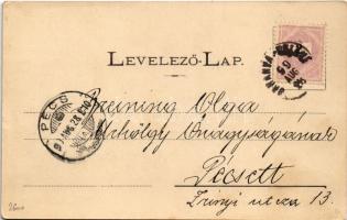 1899 (Vorläufer) Sellye, Baranyasellye; Fő tér, üzlet. Rónay Béla kiadása