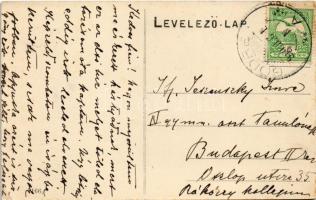 1910 Gödre (Baranya), Jeszenszky kastély, tulajdonos levele fiának Ifj. Jeszenszky Imrének (EK)