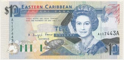 Kelet-Karibi Államok / Antigua & Barbuda DN (1993) 10$ T:UNC East Caribbean States / Antigua & Barbuda ND (1993) 10 Dollars C:UNC Krause P#27a