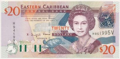 Kelet-Karibi Államok / Saint Vincent & The Grenadines DN (2003) 20$ T:UNC East Caribbean States / Saint Vincent & The Grenadines ND (2003) 20 Dollars C:UNC Krause P#44v