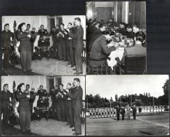 cca 1952 - 1959 Izgalmas Honvéd labdarúgócsapattal kapcsolatos fotó tétel, összesen: 19 fotó, 3 fotó...