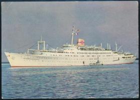 1961 Finn dinghy vitorlás Európa bajnokság magyar résztvevői által hazaküldött képeslap a résztvevők...