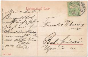 1909 Nagyberezna, Velykyi Bereznyi, Velky Berezny; Ung folyó és híd. W. L. 2786. / Uzh river and bri...