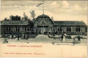 1905 Pancsova, Pancevo; Kiállítás, Mezőgazdasági Csarnok. Népkonyha kiadása / Exhibition, Agricultural Hall (fl)