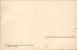 Pancsova, Pancevo; Korzó virradókor, Kereskedelmi és ipari bank fiókintézete este. Horovitz kiadása,...