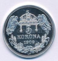 DN "Királyi koronák - Mária / 5 korona 1909" Ag emlékérem tanúsítvánnyal (20g/0.999/38,61m...