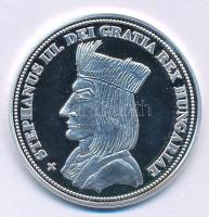 DN "Királyi koronák - III. István / 5 korona 1909" Ag emlékérem tanúsítvánnyal (20g/0.999/38,61mm) T:PP