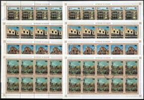 1971 Az UNESCO Velence megmentéséért fogazott és vágott 10-es ívsor Mi 820-823 (80 db bélyeg)