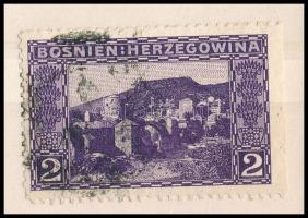 1906 2H egy oldalon vágott bélyeg