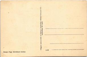 Nagyvisnyó, Református templom, lelkészlak és iskola, automobil. Hangya szövetkezet kiadása (EK)