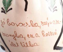 Karcagi feliratos miskakancsó. Jelzett, hibátlan, m: 28 cm