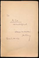 Kiss Gábor: Szolnoki hárfa. Versek. (DEDIKÁLT). Szolnok, 1933, Varga József-ny., 59+(5) p. Első kiad...
