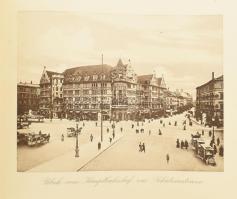 cca 1900 München im Bild. H.n., é.n., Monachia (Hermann Tietz). Fekete-fehér müncheni látképekkel, u...