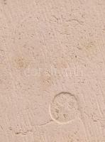 Szabó Kata 2 db türkizmázas kerámia falidísz, jelzett, kis kopással, együtt 15x7 cm