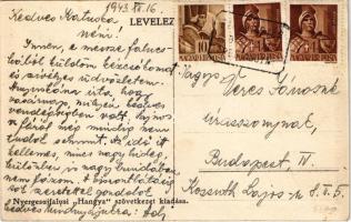 1943 Nyergesújfalu, Hangya szövetkezet üzlete és saját kiadása (EK)