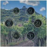 2022. 5Ft-200Ft (6xklf) forgalmi sor szettben + "Somlói borvidék" Cu-Ni-Zn proof emlékérem...