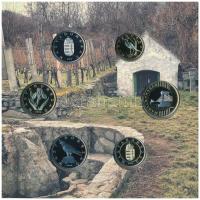 2022. 5Ft-200Ft (6xklf) forgalmi sor szettben + "Somlói borvidék" Cu-Ni-Zn proof emlékérem...