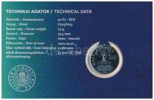 2021. 50Ft Cu-Ni "52. Nemzetközi Eucharisztikus Kongresszus" első napi veret számozott eml...