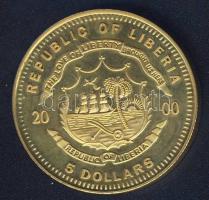Libéria 2000. 5$ aranyozva "ECU" T:exPP
