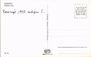 1938 Rozsnyó, Roznava; bevonuláskori díszkapu, Neumann Lajos utóda Ehrenfeld M., Seidl E. mészáros é...