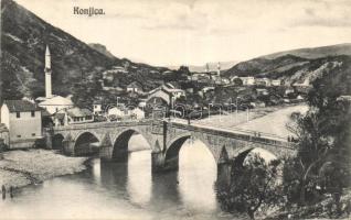 Konjica with minaret and bridge