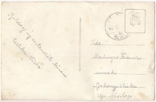 Tiszaug, Pályaudvar, vasútállomás, vonat. photo (fa)