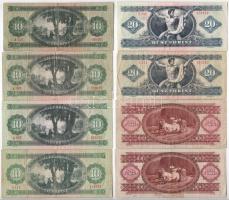 1957. 10Ft + 1962. 10Ft + 1969. 10Ft + 1975. 10Ft + 1980. 20Ft (2x) + 1980. 100Ft (2x) T:F,VG