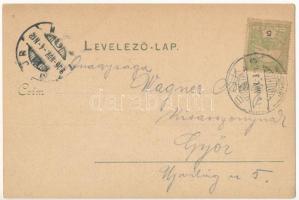 1906 Bük, Márkovics kastély, Római katolikus templom, Cukorgyár. Csikor Károly kiadása. Arthur von S...