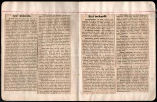 cca 1950-70 Kézzel írt receptgyűjtemény, I-II. + Beragasztott, részben régi újságokból kivágott rece...