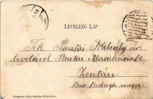 1906 Debrecen, Izraelita imaház, zsinagóga. Pongrácz Géza kiadása (EM)