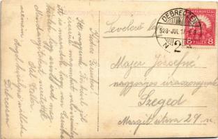 1928 Debrecen, Angol királynő szálloda (Németh Nándor tulajdonos), étterem belső. Bagossy műterméből...