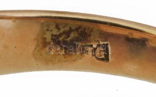 Arany (Au) 14 K gyűrű, jelzett, méret: 56, bruttó: 3,4 g