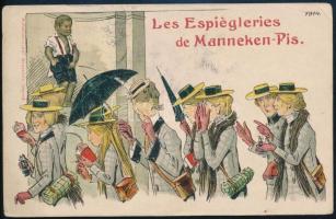 1908 Brüsszel, Kézdi-Kovács László (1864-1942) festőművész, műkritikus által fiának, Kézdi-Kovács El...