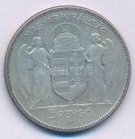 1930. 5P Ag "Horthy jobbra" T:F 
Adamo P8