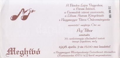 Liszka József (szerk.)
Szolgálatban, Folklorisztikai tanulmányok a 70 esztendős Ág Tibor tiszteleté...