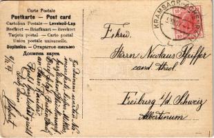 1907 Gruss vom Nicolaus / Üdvözlet a Mikulástól - dombornyomott / Saint Nicholas greeting, embossed ...