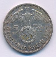 Német Harmadik Birodalom 1937A 2M Ag "Hindenburg" T:XF patina 
German Third Reich 1937A 2...