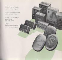 Cosmétiques Hongrois. A Chemolimpex Vegyiáru Külkereskedelmi Vállalat francia nyelvű, színes termékk...