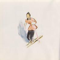 Cosmétiques Hongrois. A Chemolimpex Vegyiáru Külkereskedelmi Vállalat francia nyelvű, színes termékk...