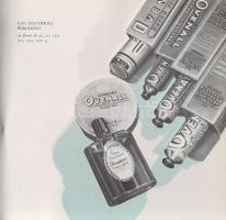 Cosmétiques Hongrois. A Chemolimpex Vegyiáru Külkereskedelmi Vállalat francia nyelvű, színes termékk...