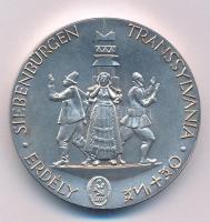 Kiss Nagy András (1930-1997) 1973. "Magyar Nemzetért / Erdély" jelzett, két unciás Ag emlé...