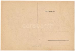 Tőzsdés... Magyar gúnyos antiszemita művészlap. Judaika, Pallas Nyomda / Hungarian mocking anti-Semi...