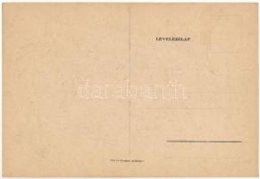 Szivárgó... Magyar gúnyos antiszemita művészlap. Judaika, Pallas Nyomda / Hungarian mocking anti-Sem...