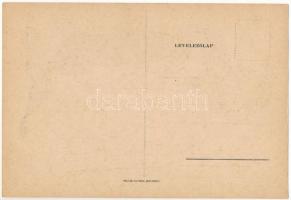 Professzor... Magyar gúnyos antiszemita művészlap. Judaika, Pallas Nyomda / Hungarian mocking anti-S...