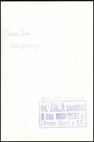 cca 1970 Dr. Zala Sándor budapesti fotóművész hagyatékából 1 db vintage fotóművészeti alkotás (Temet...