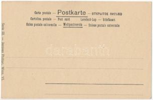 Art Nouveau Lady. Philipp & Kramer Wiener Künstler-Postkarte Serie III/1. s: Max Kurzweil, Leopo...