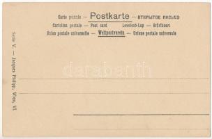 Art Nouveau Lady. Philipp & Kramer Wiener Künstler-Postkarte Serie V/5. s: Koloman Moser