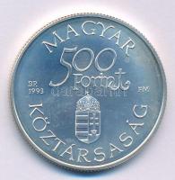 1993. 500Ft Ag "Régi dunai hajók - Árpád" kapszulában, tanúsítvánnyal T:BU 
Adamo EM129