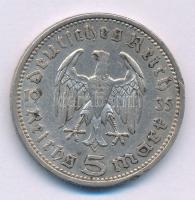 Német Harmadik Birodalom 1935A 5M Ag "Potsdami Garrison templom" T:XF patina, ph.
German ...