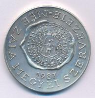 Szabolcs Péter (1942-) 1987. "MÉE Zala Megyei Szervezete / Türje 800 éves" Ag emlékérem (3...